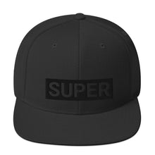 Load image into Gallery viewer, Black Logo Snapback Hat
