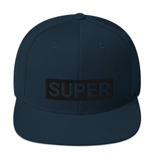 Load image into Gallery viewer, Black Logo Snapback Hat
