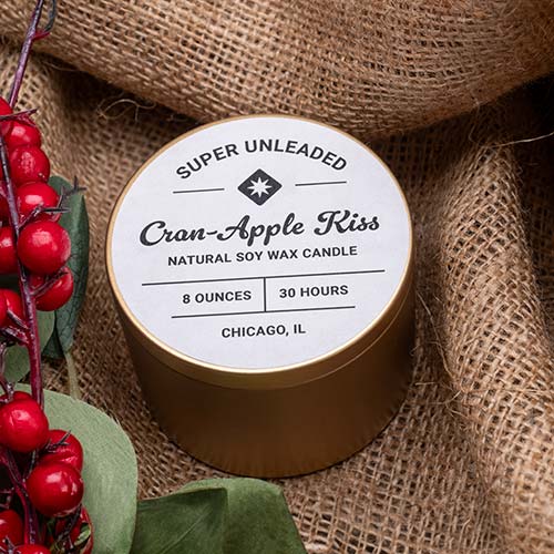 Cran-Apple Kiss Natural Soy Wax Candle