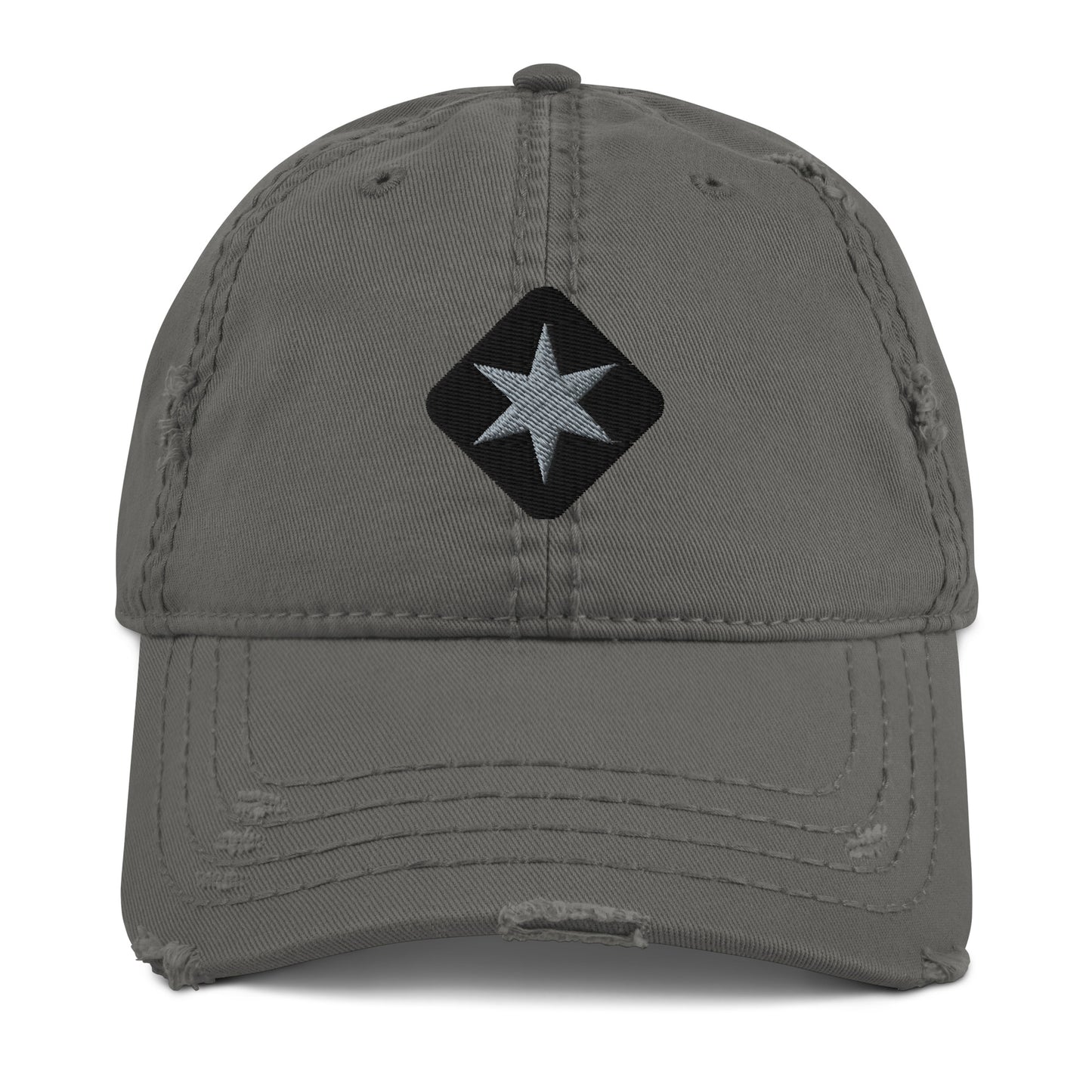 Star Logo Distressed Baseball Hat