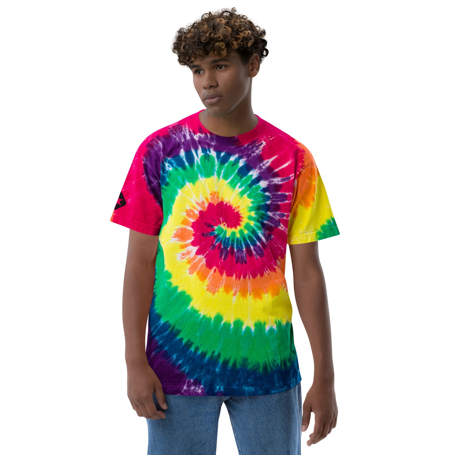 Rainbow Oversized Tie-dye T-shirt