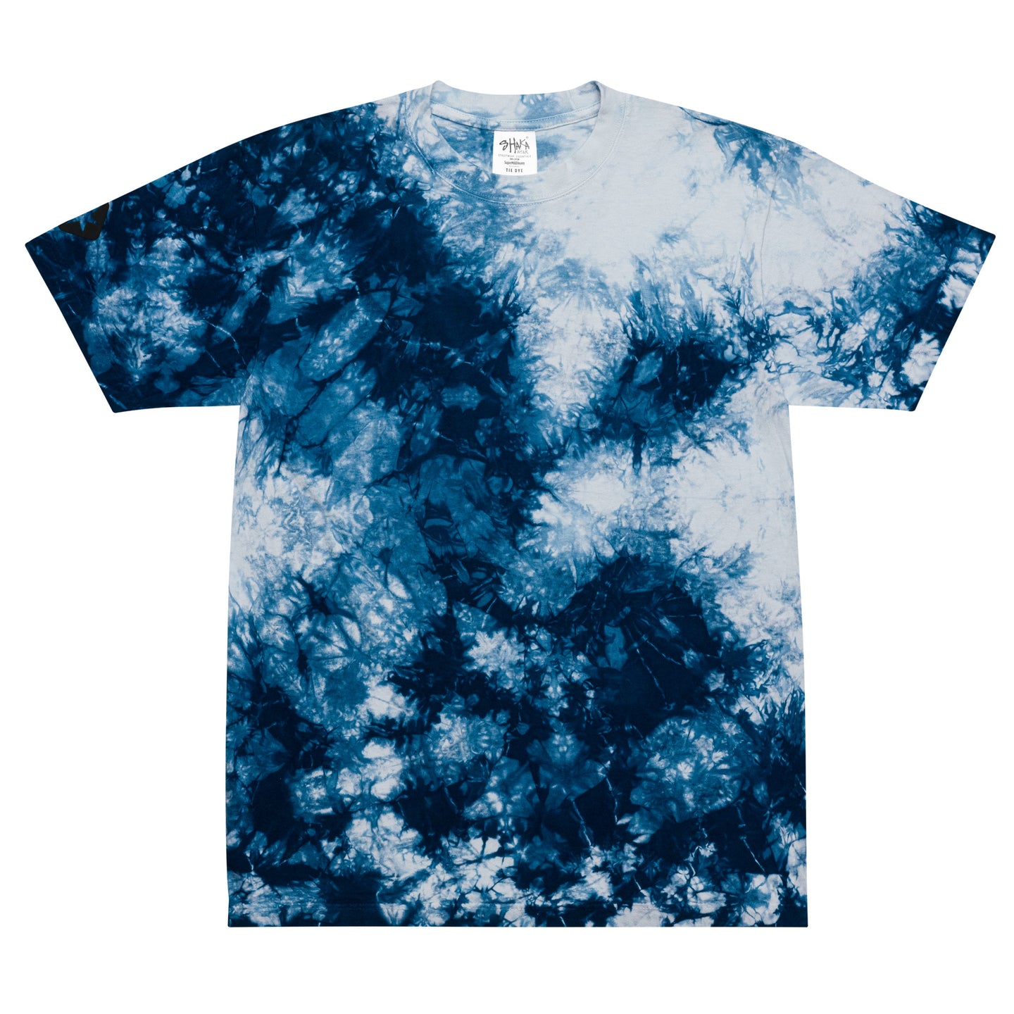 Midnight Blue Oversized Tie-Dye T-shirt