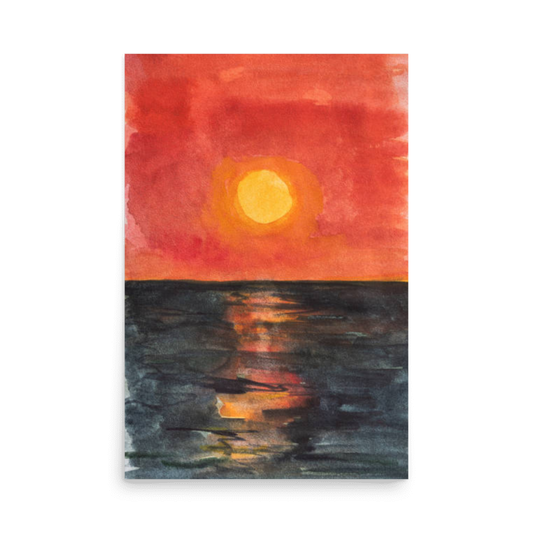 Sunset Art Poster