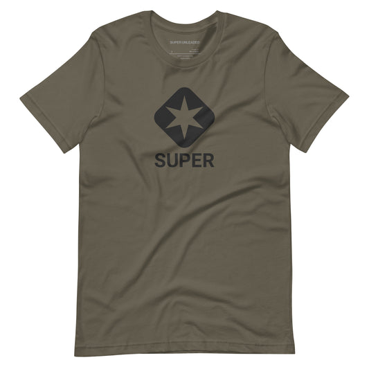 Army Green Super Star Logo T-shirt