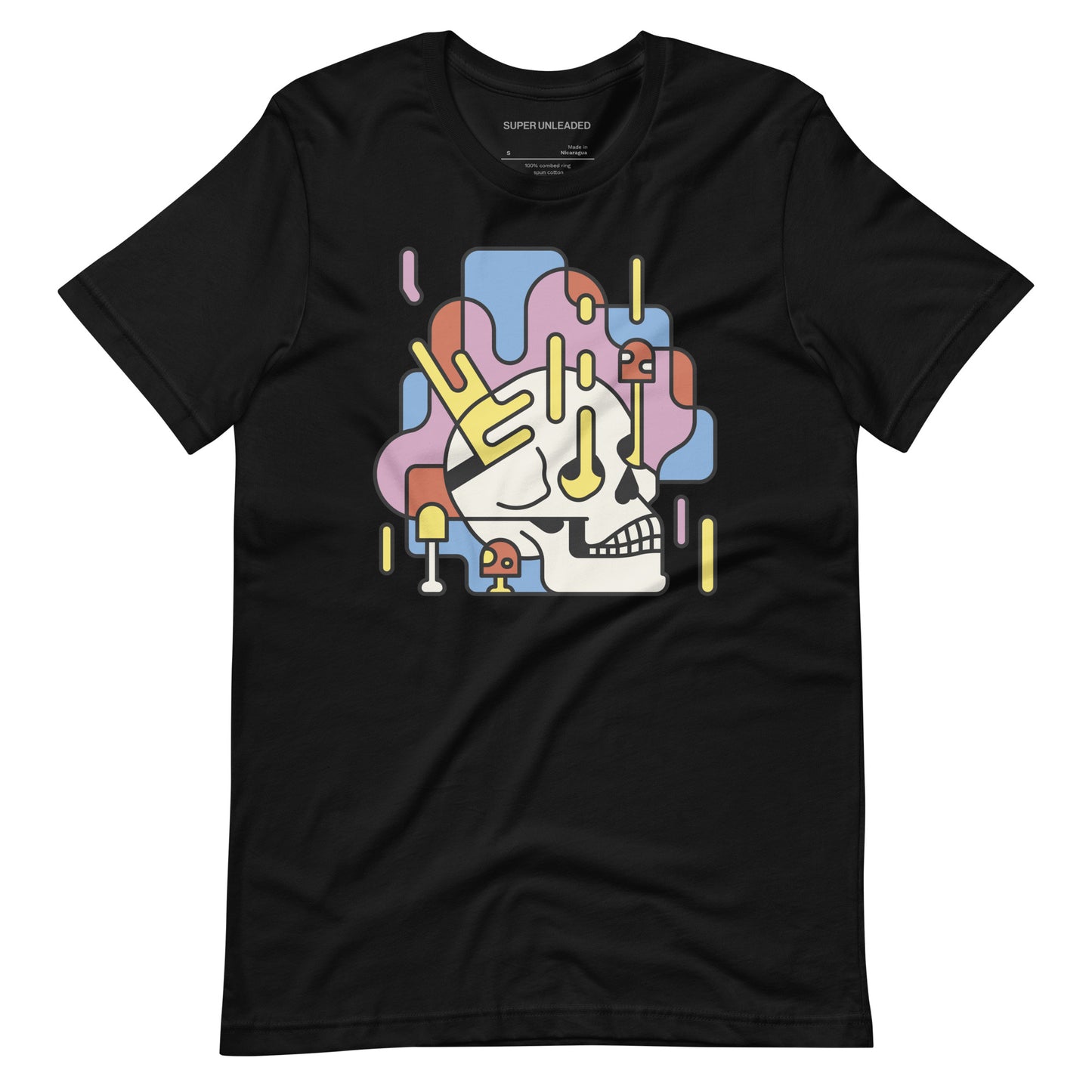 Colorful Abstract Skull T-shirt