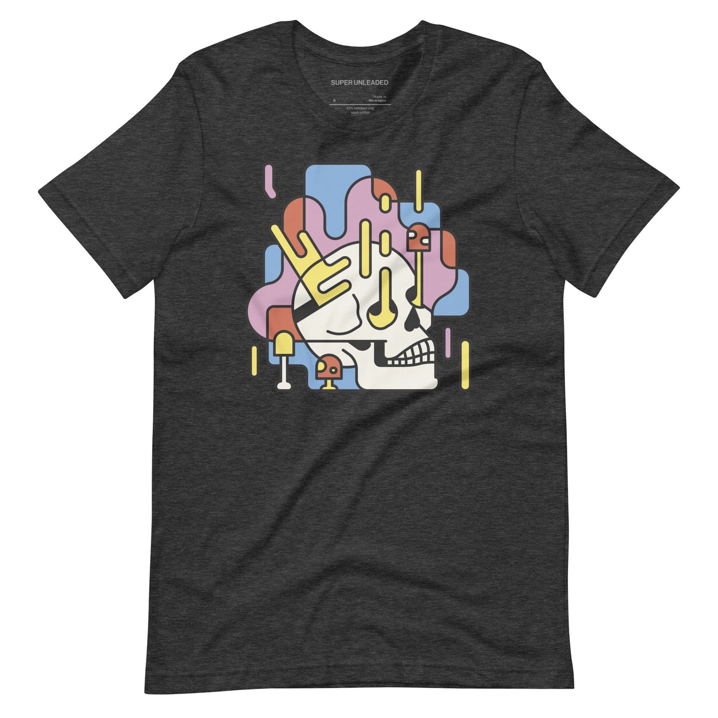 Colorful Abstract Skull T-shirt