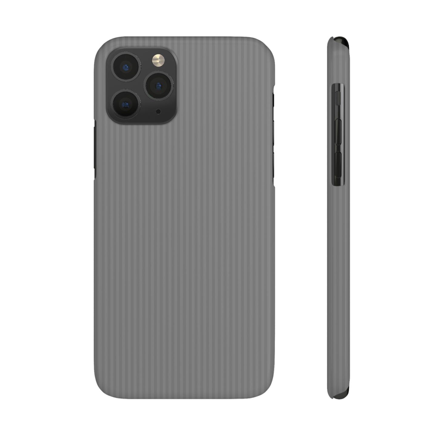 Gray Pinstripe Slim iPhone Cases