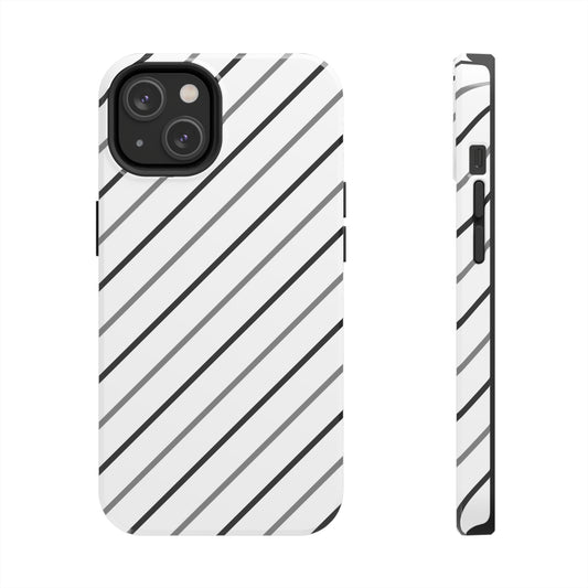 Diagonal Stripe Tough iPhone Cases
