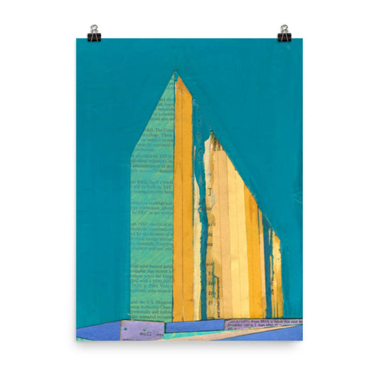 Abstract City Golden Triangle Illustration
