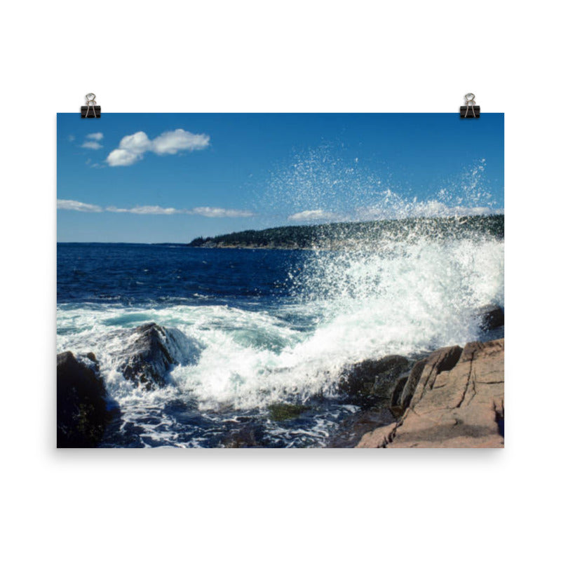 Breaking Wave in Acadia National Park