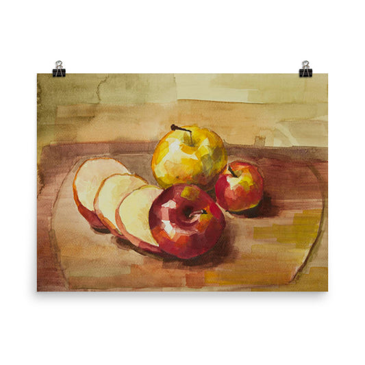 Apples on Cutting Board