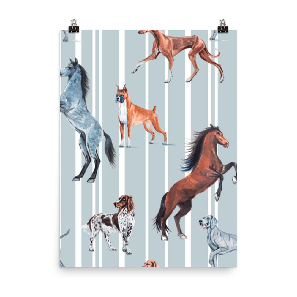 Dog & Horse Wallpaper
