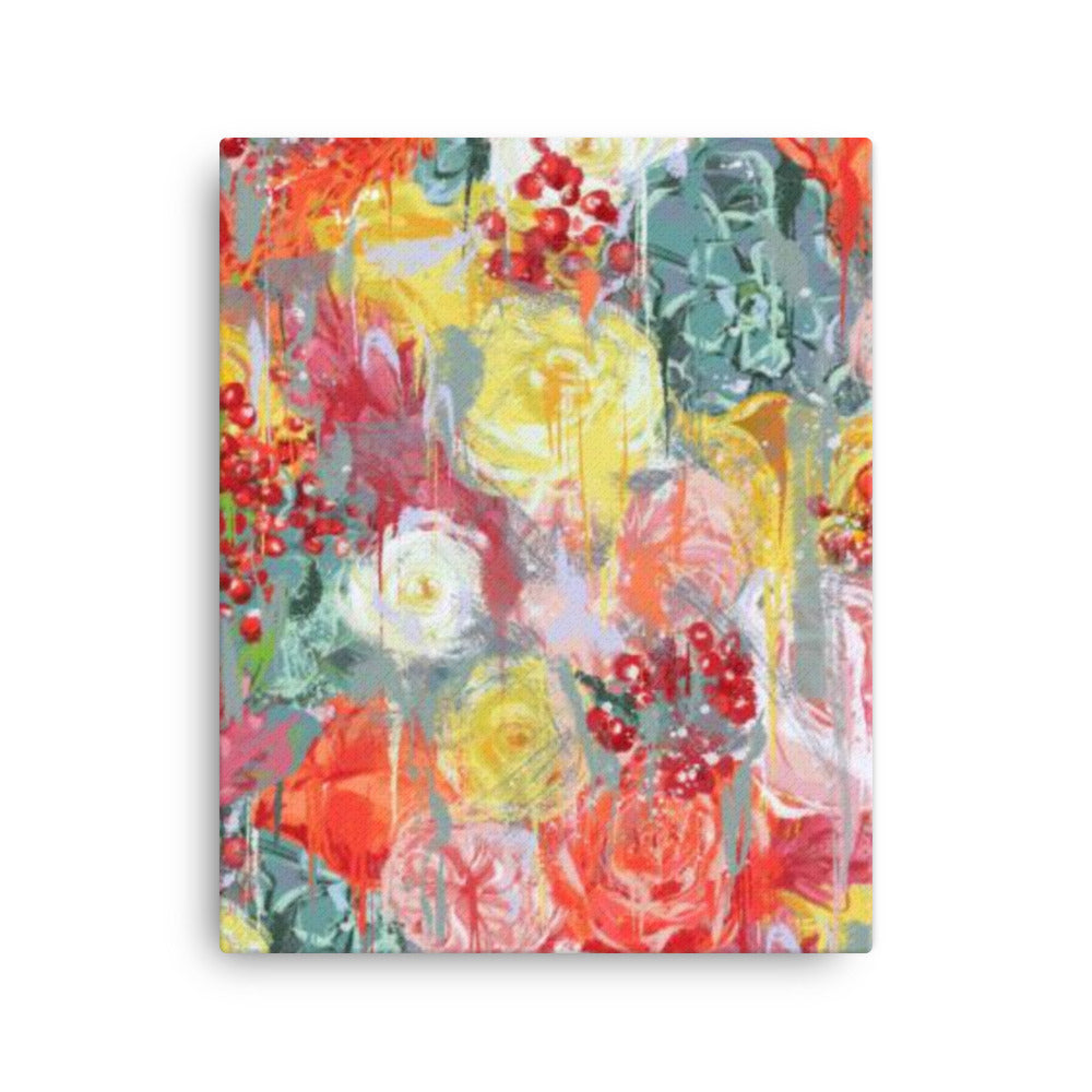Multi Colored Roses Canvas Print