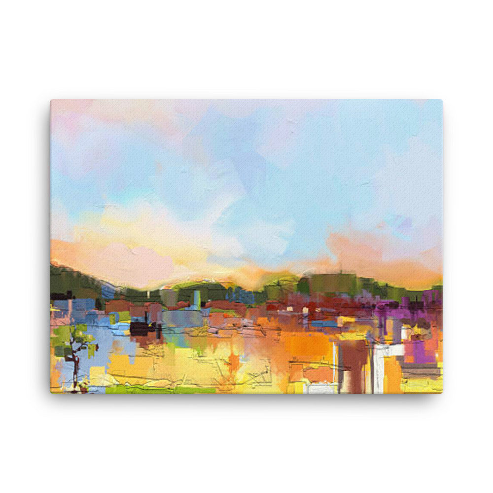 Colorful Abstract Landscape Canvas Print