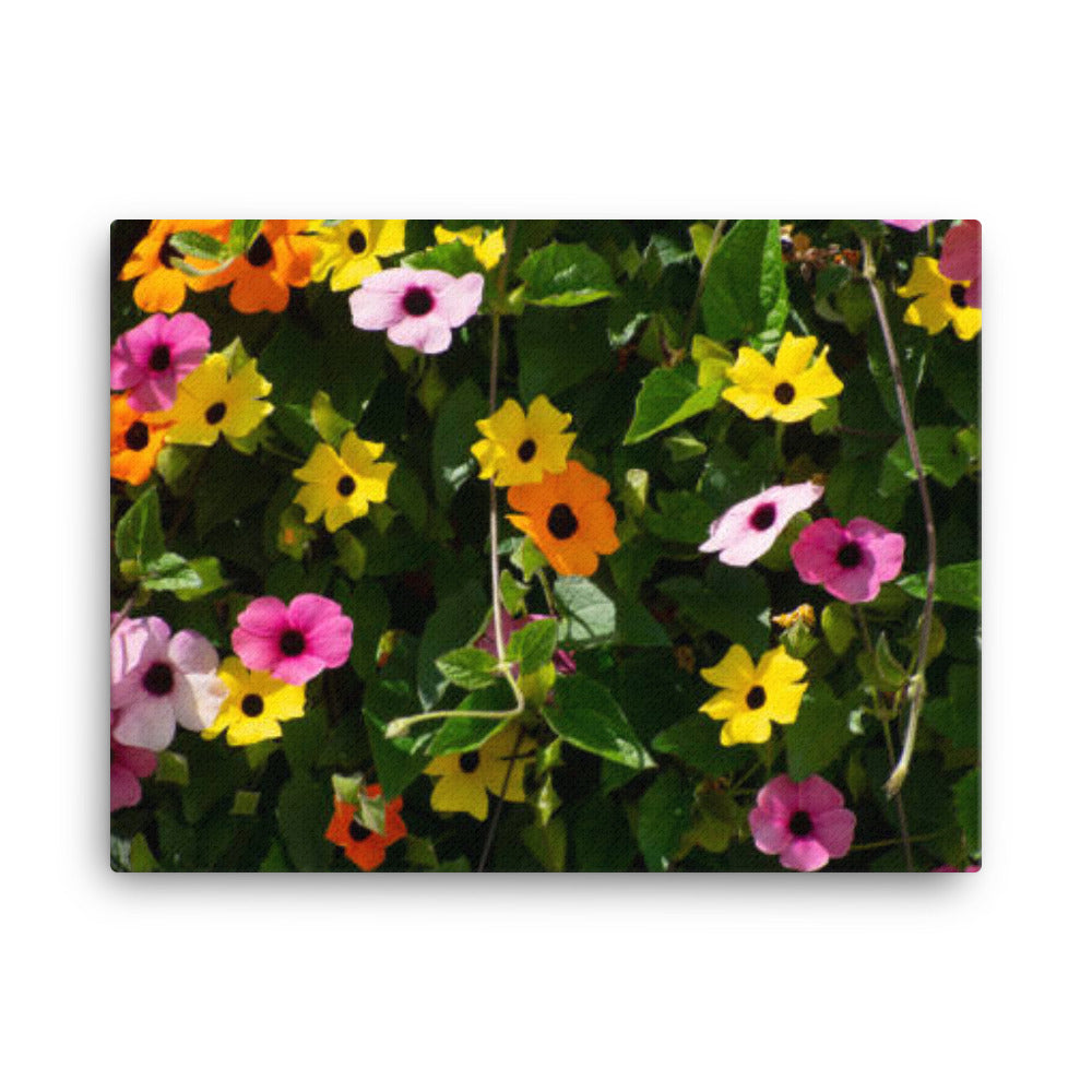Mosaic of Flowers Canvas Print