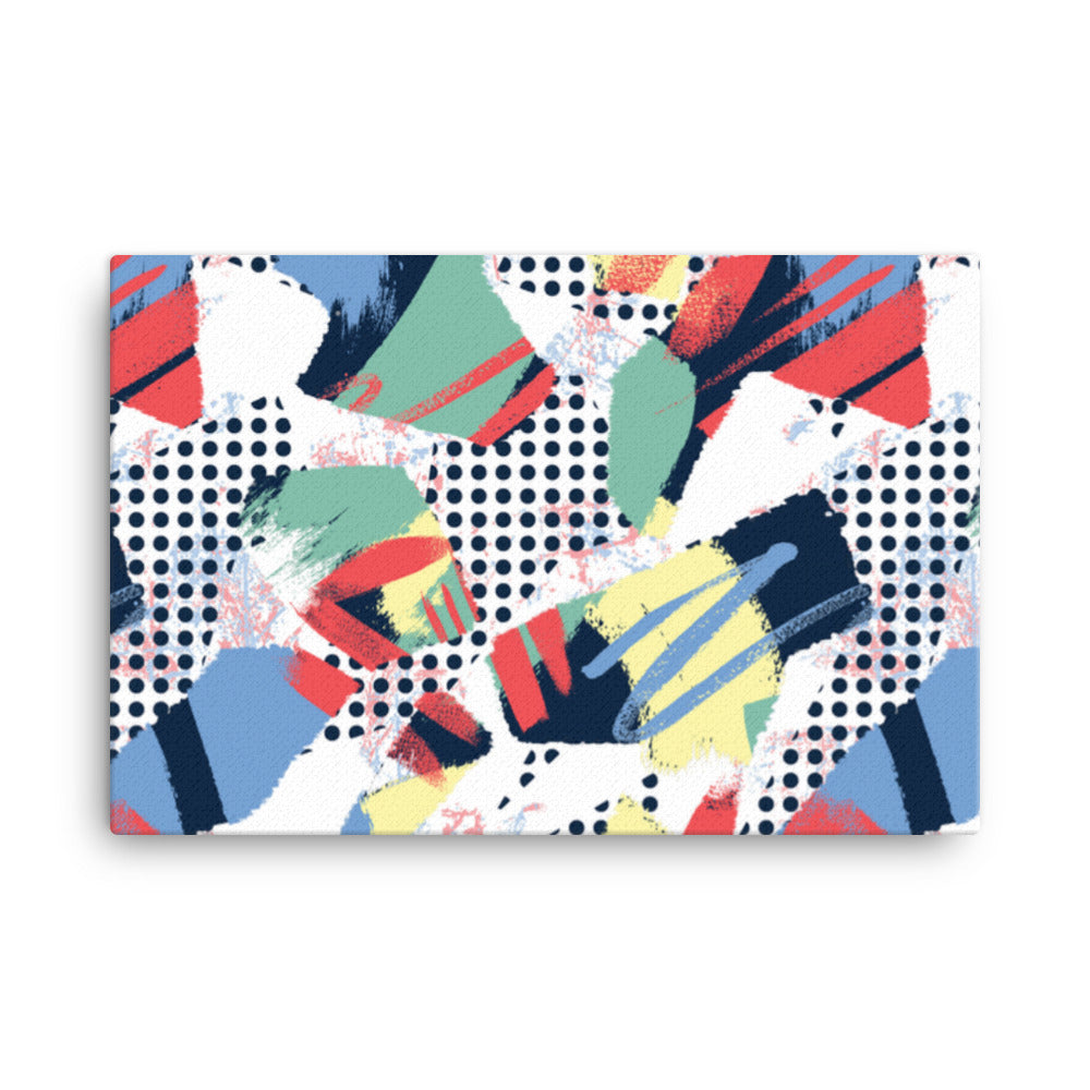 Abstract Halftone Canvas Print