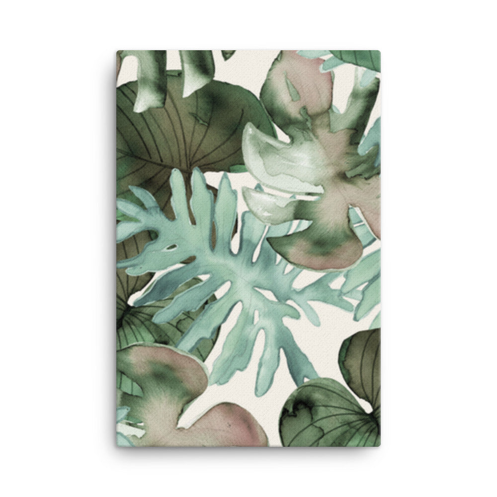Medium Tone Leaves Canvas Print