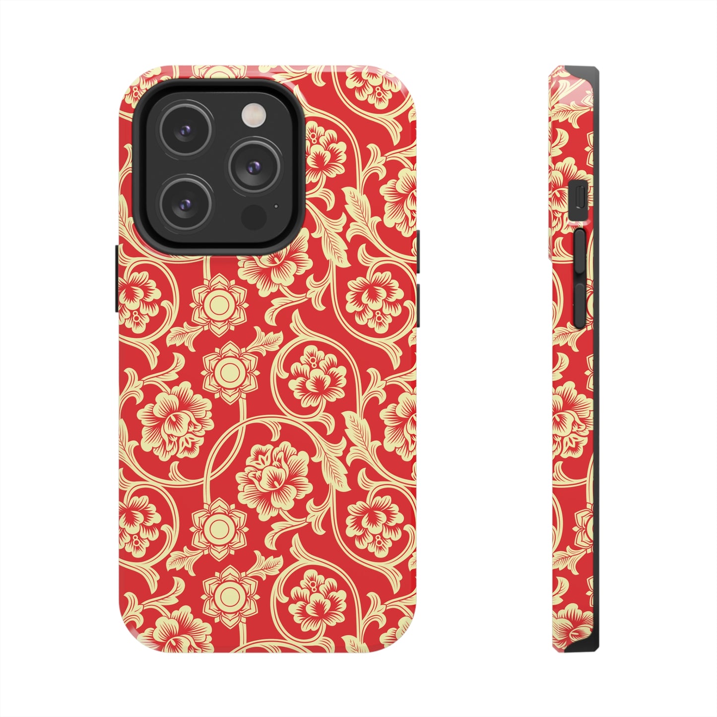 Flower Pattern Tough iPhone Cases