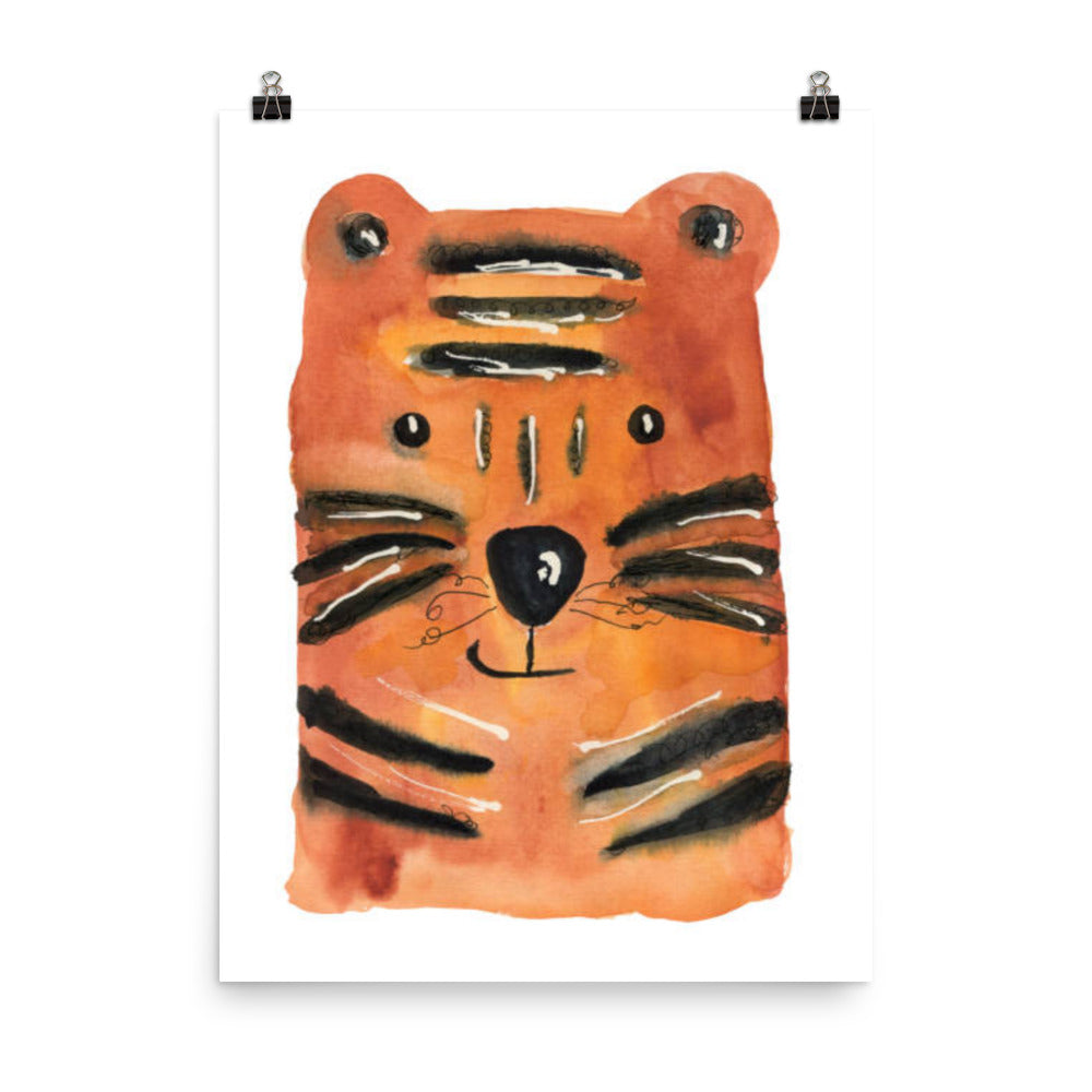 Cute Tiger Face Poster