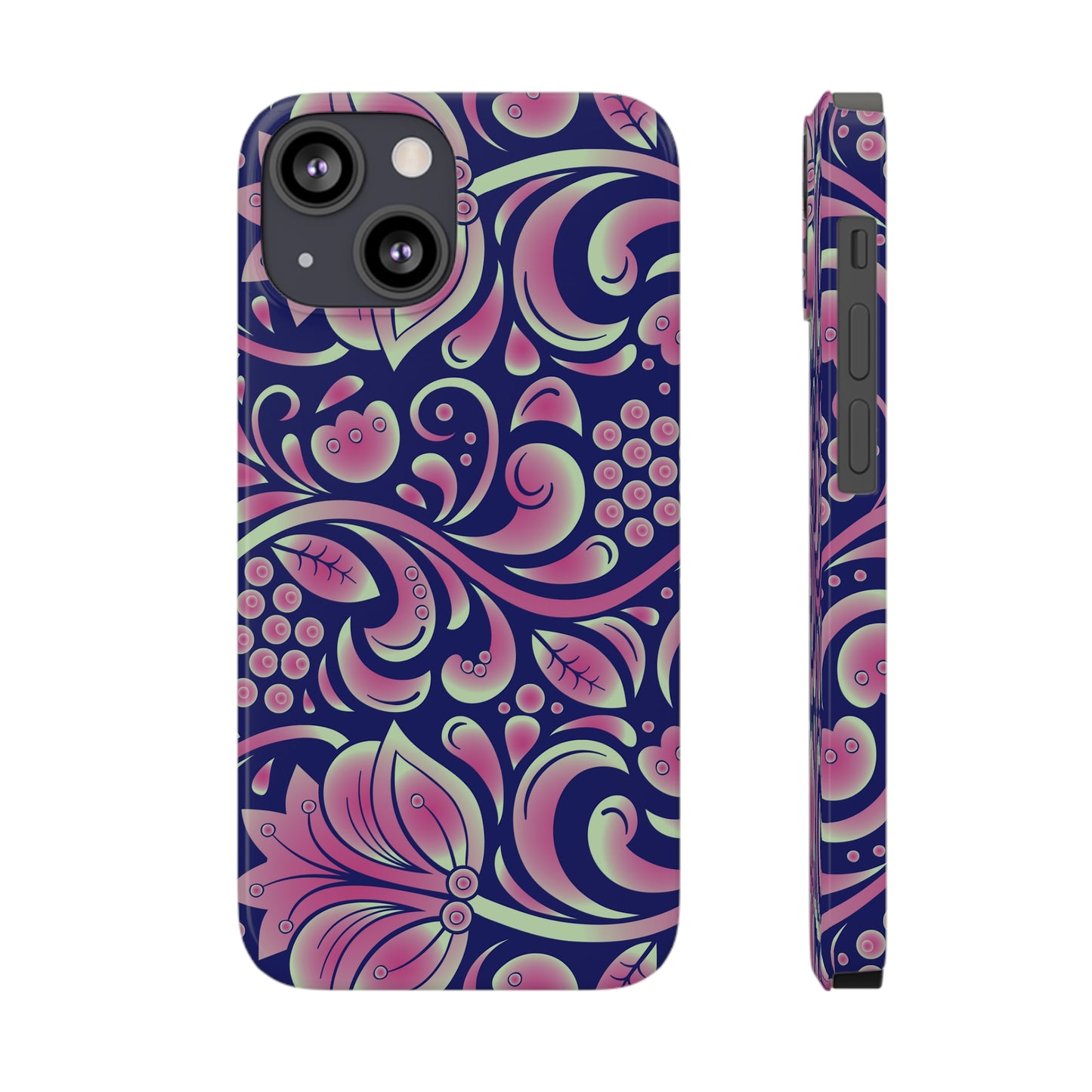 Abstract Flowers Slim iPhone Cases