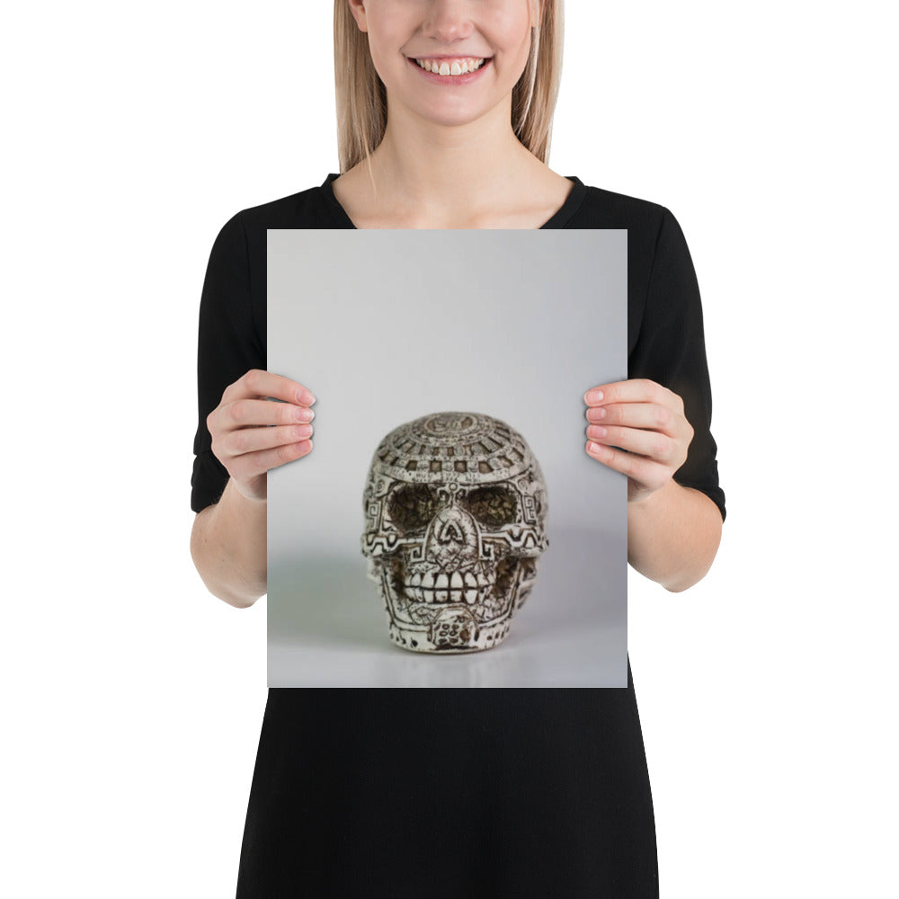 Mayan Skull Calendar Poster