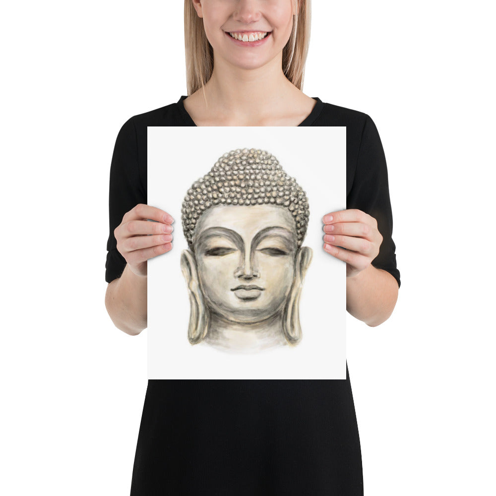 Smiling Buddha Poster