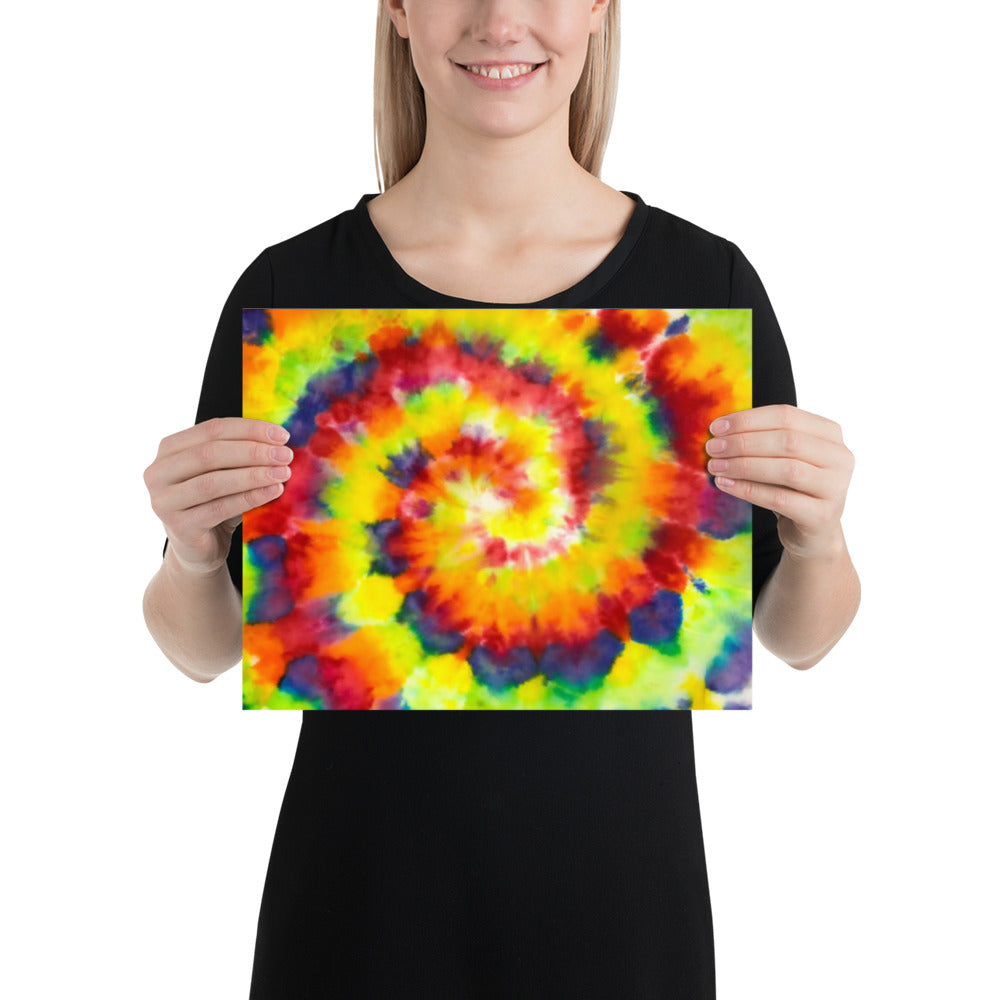 Colorful Tie Dye Poster
