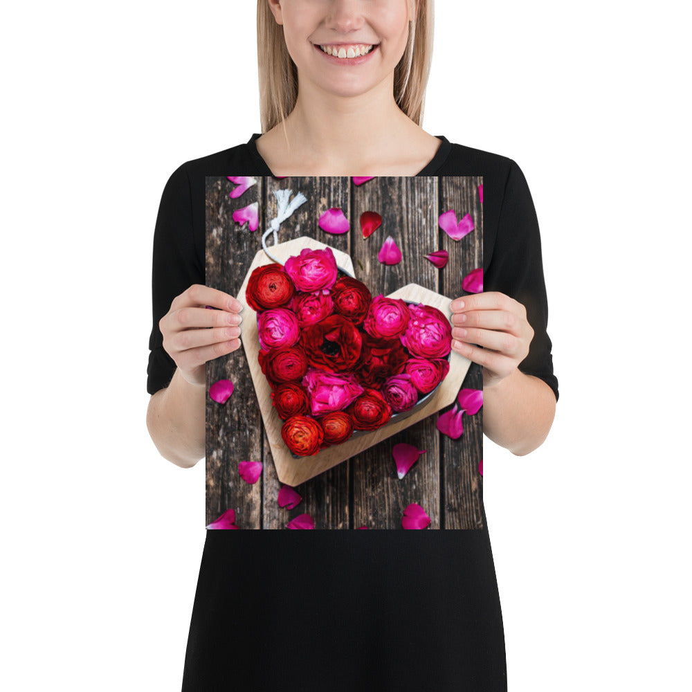 Heart on Wood Poster