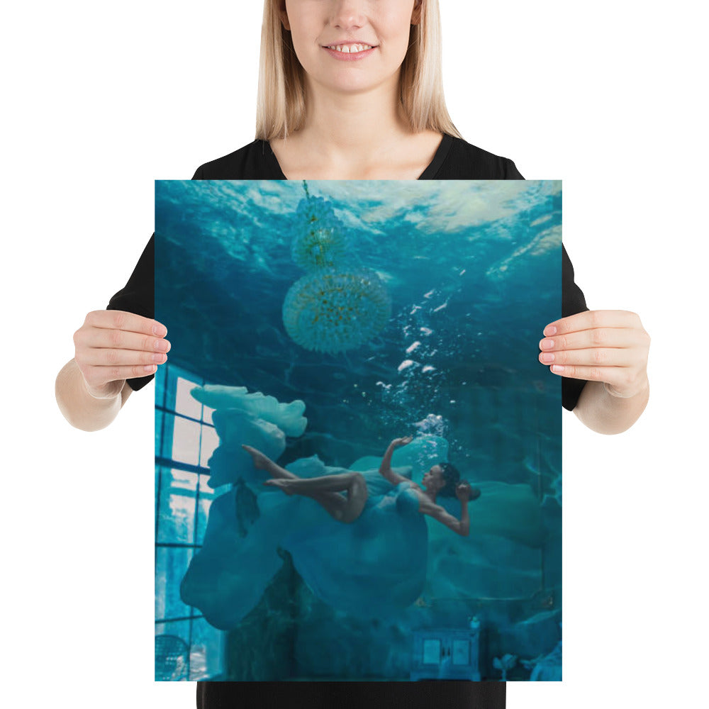 Underwater Ballerina Poster