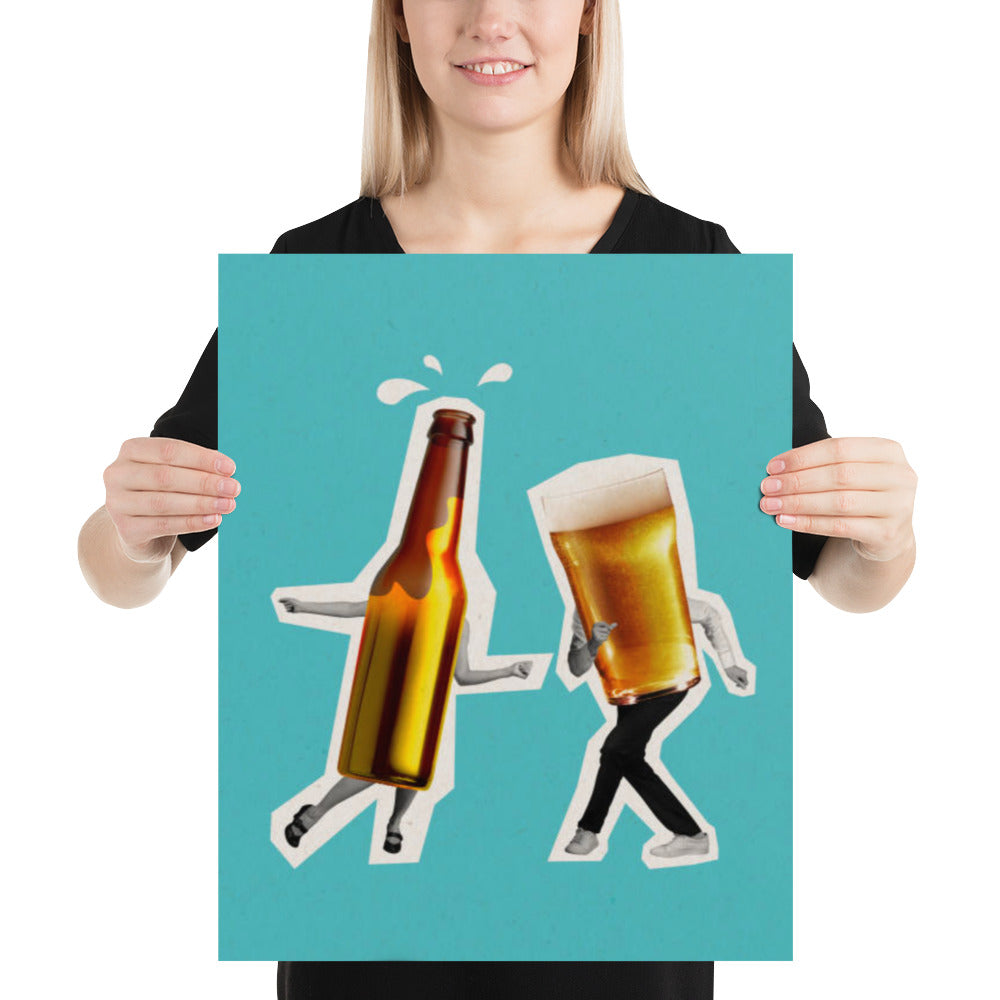 Dancing Beer Poster
