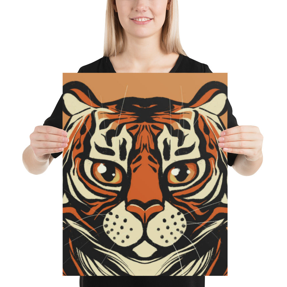 Orange Wildcat Poster