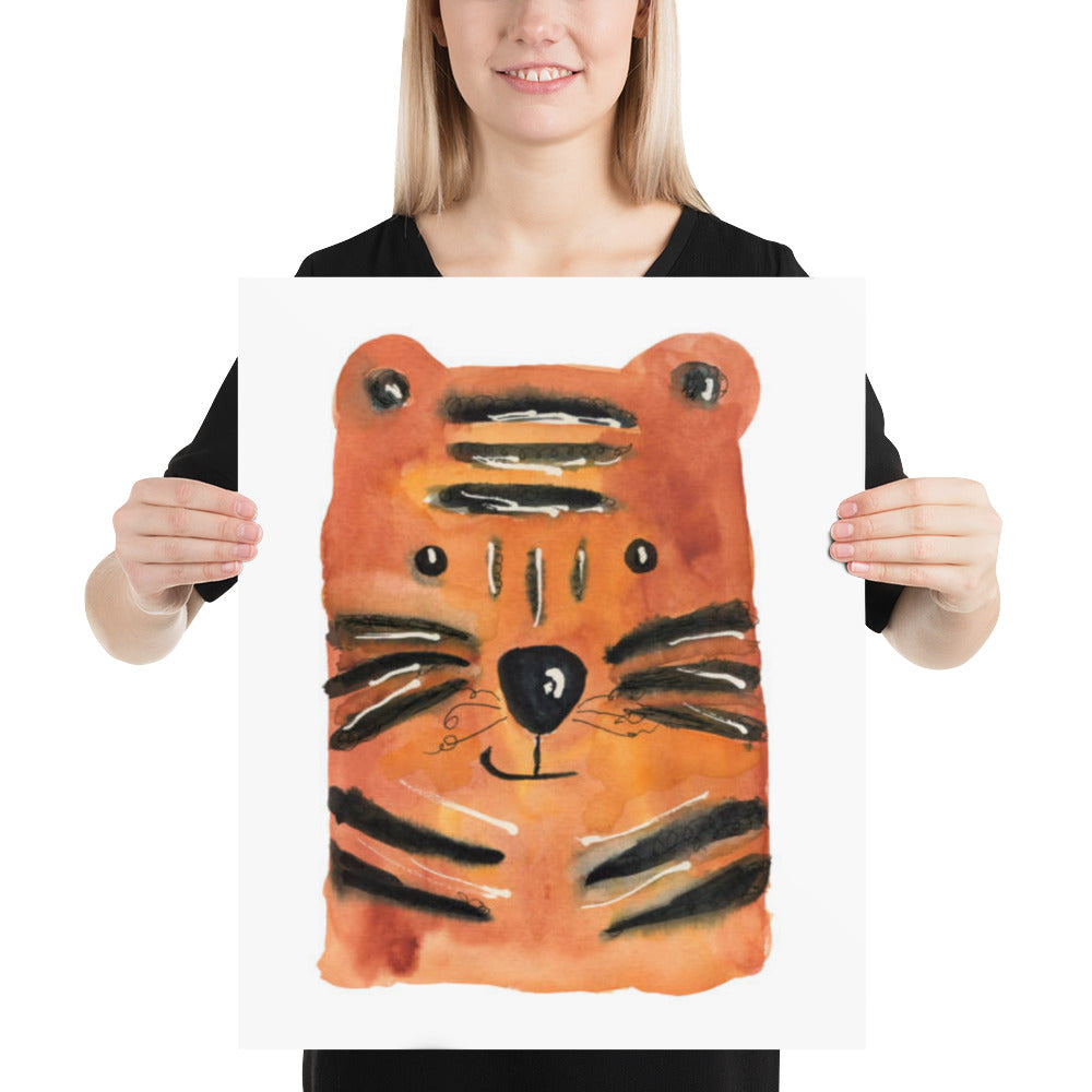 Cute Tiger Face Poster