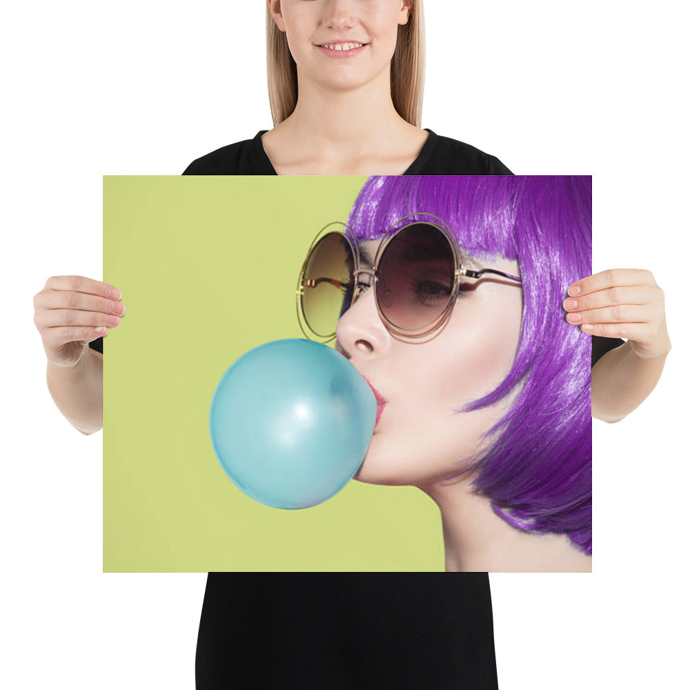 Blue Bubblegum Poster