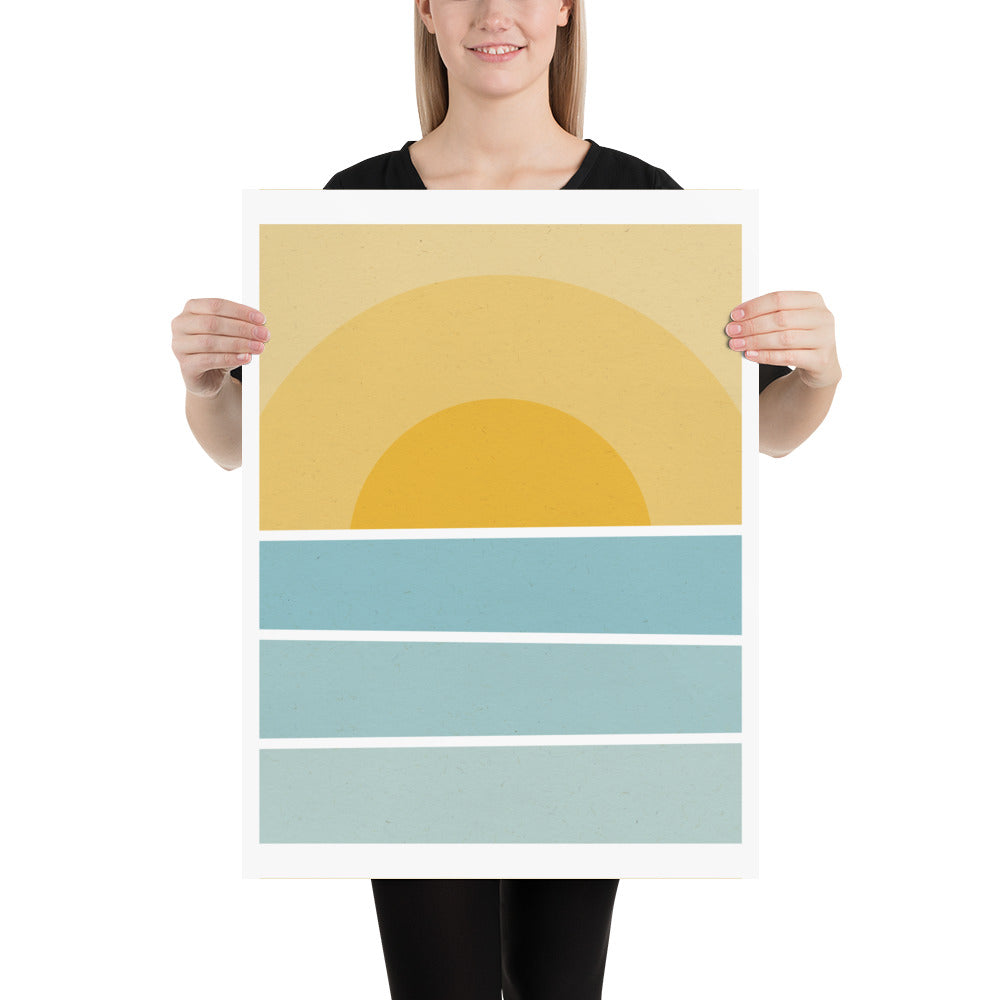 Abstract Sunset Poster