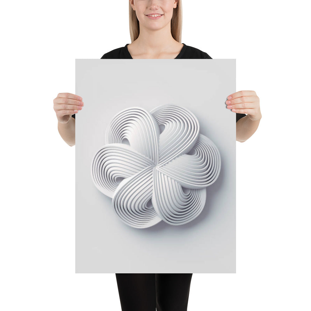 Modern Abstract Flower Poster