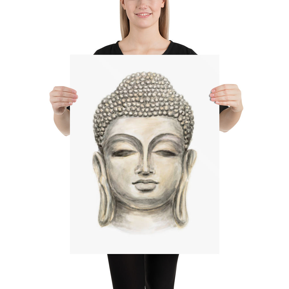 Smiling Buddha Poster