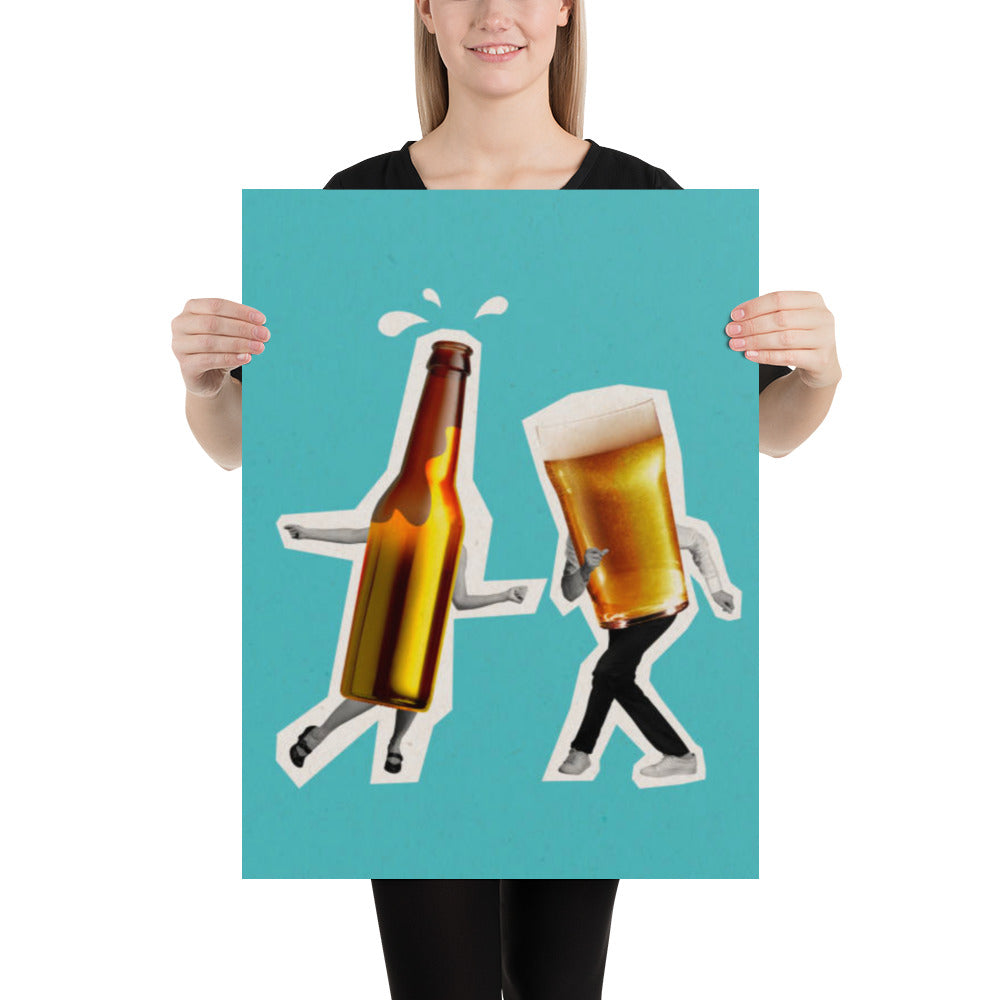 Dancing Beer Poster