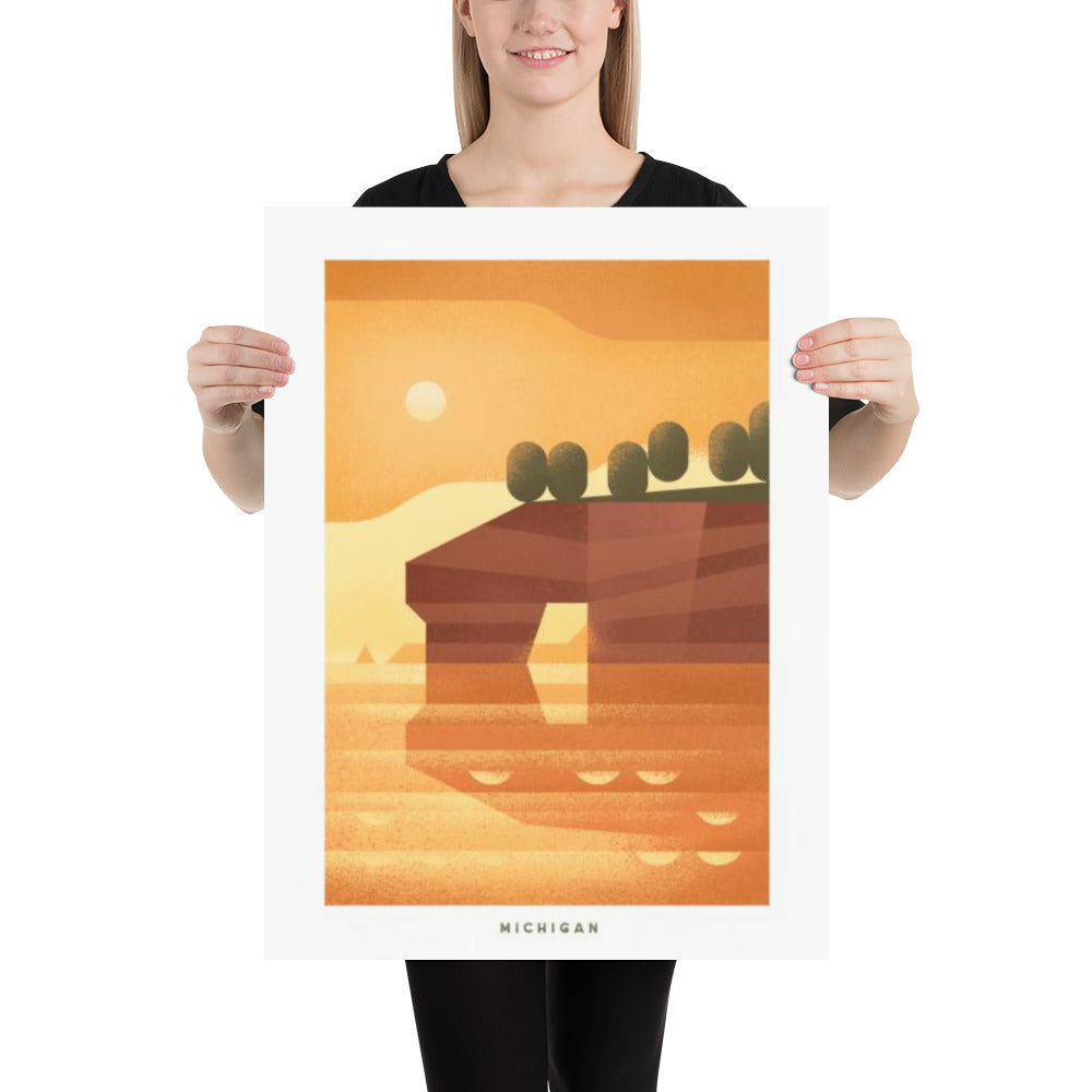 Michigan National Parks Poster