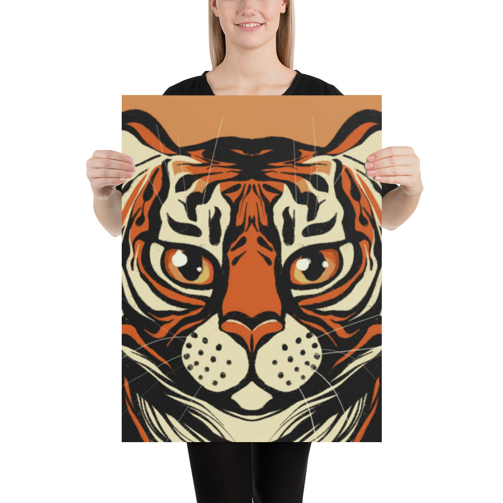 Orange Wildcat Poster