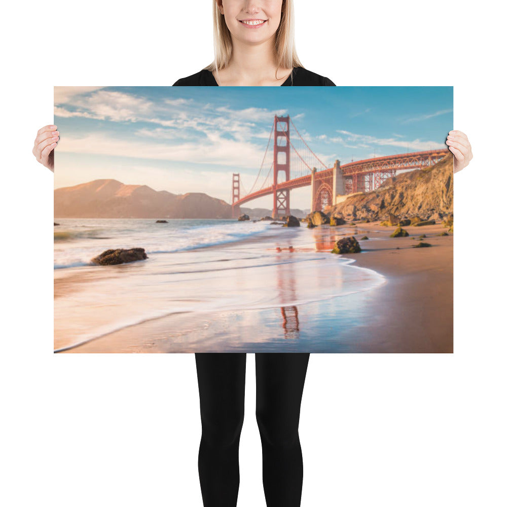 Beach Overlooking Golden Gate Bridge