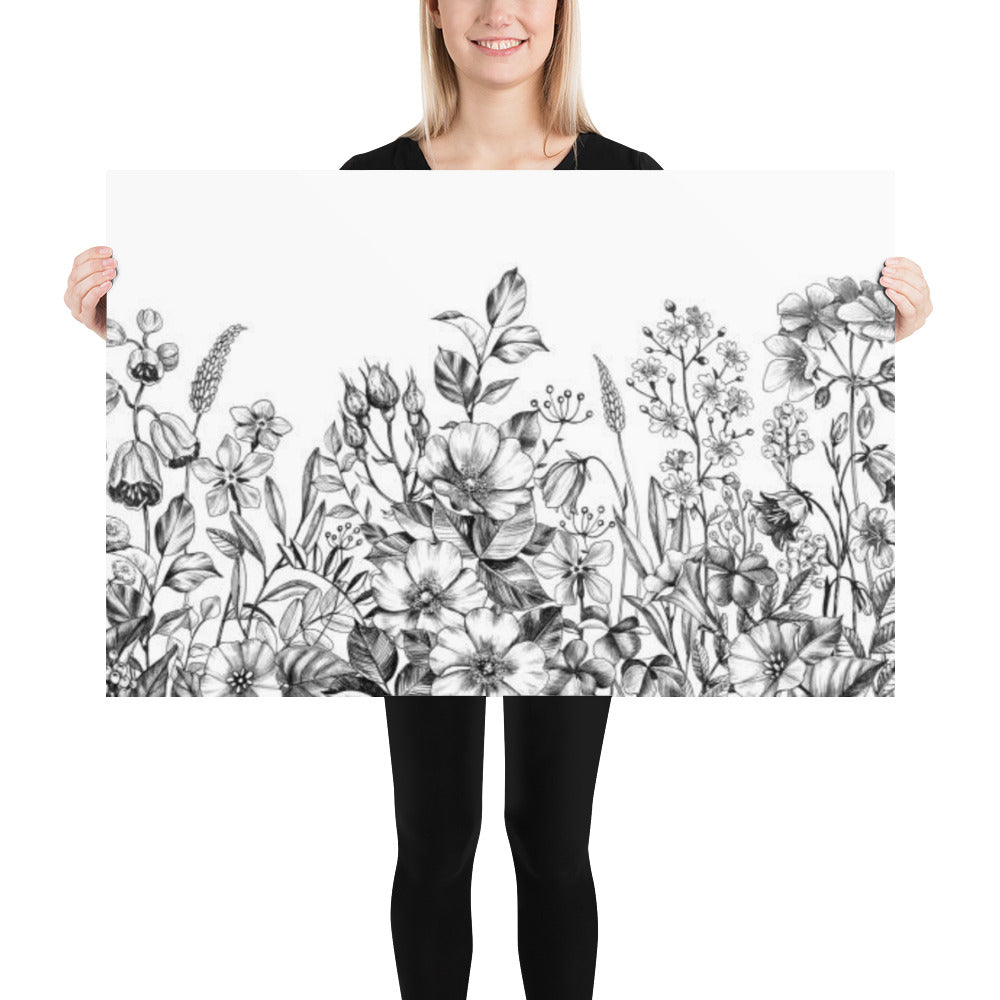 Meadow Plants Poster