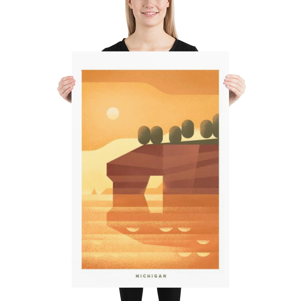 Michigan National Parks Poster
