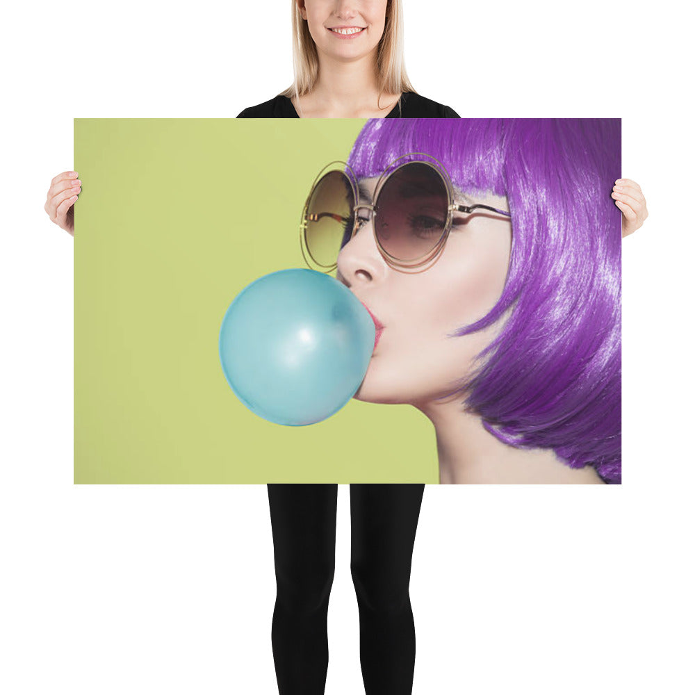 Blue Bubblegum Poster