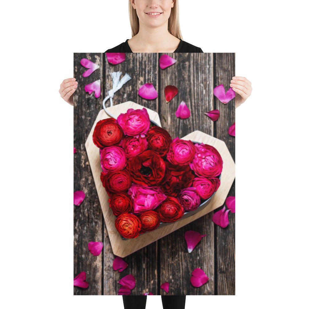 Heart on Wood Poster
