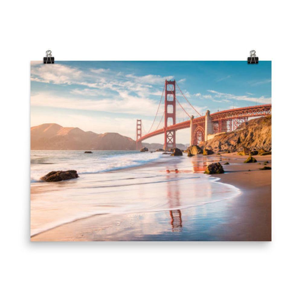 Beach Overlooking Golden Gate Bridge