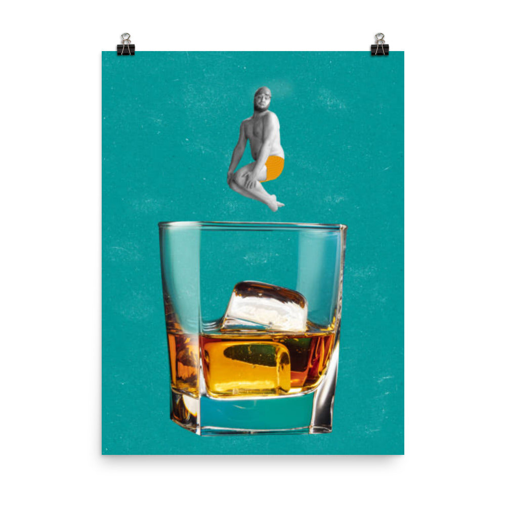 Whiskey Splash Poster