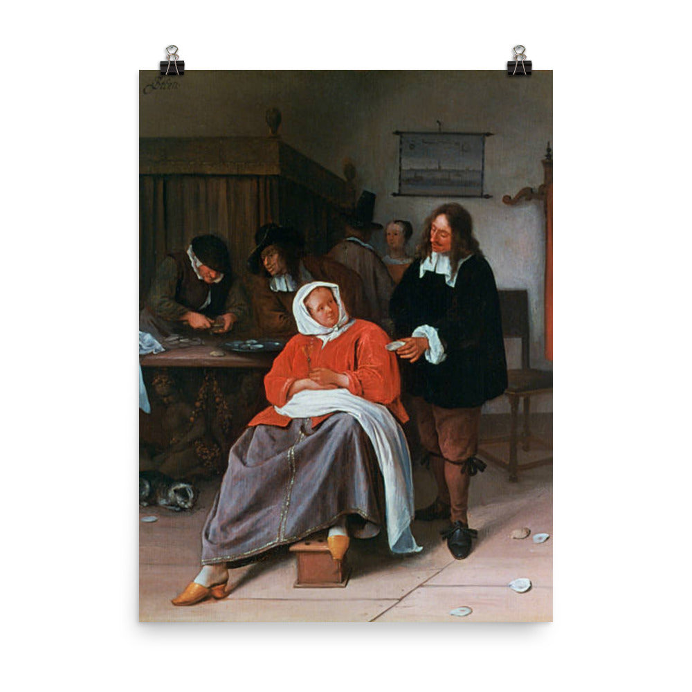 Man Offering an Oyster To A Woman by Jan Steen