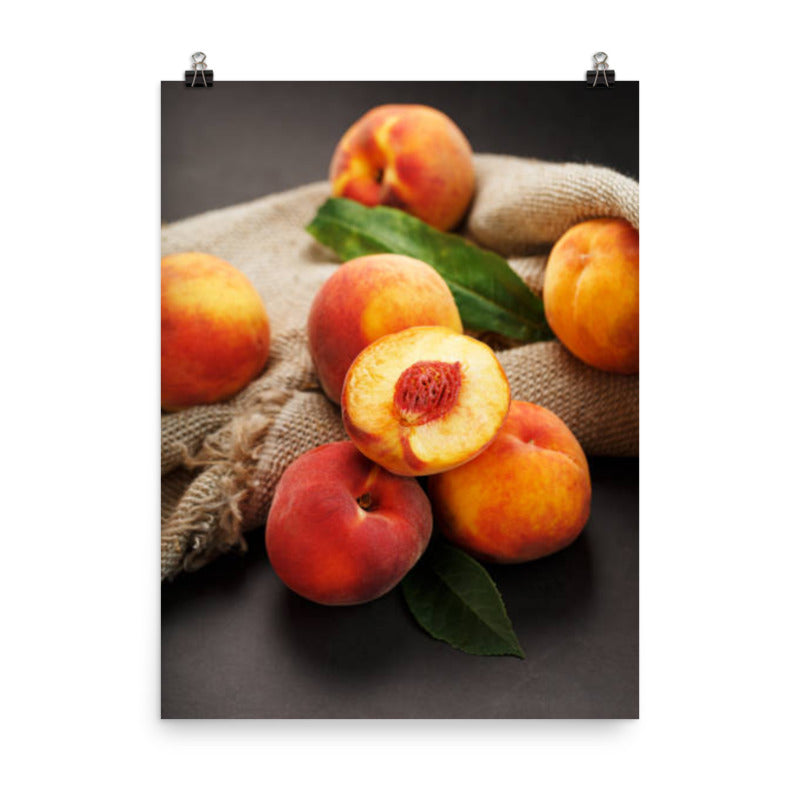 Peaches On Burlap