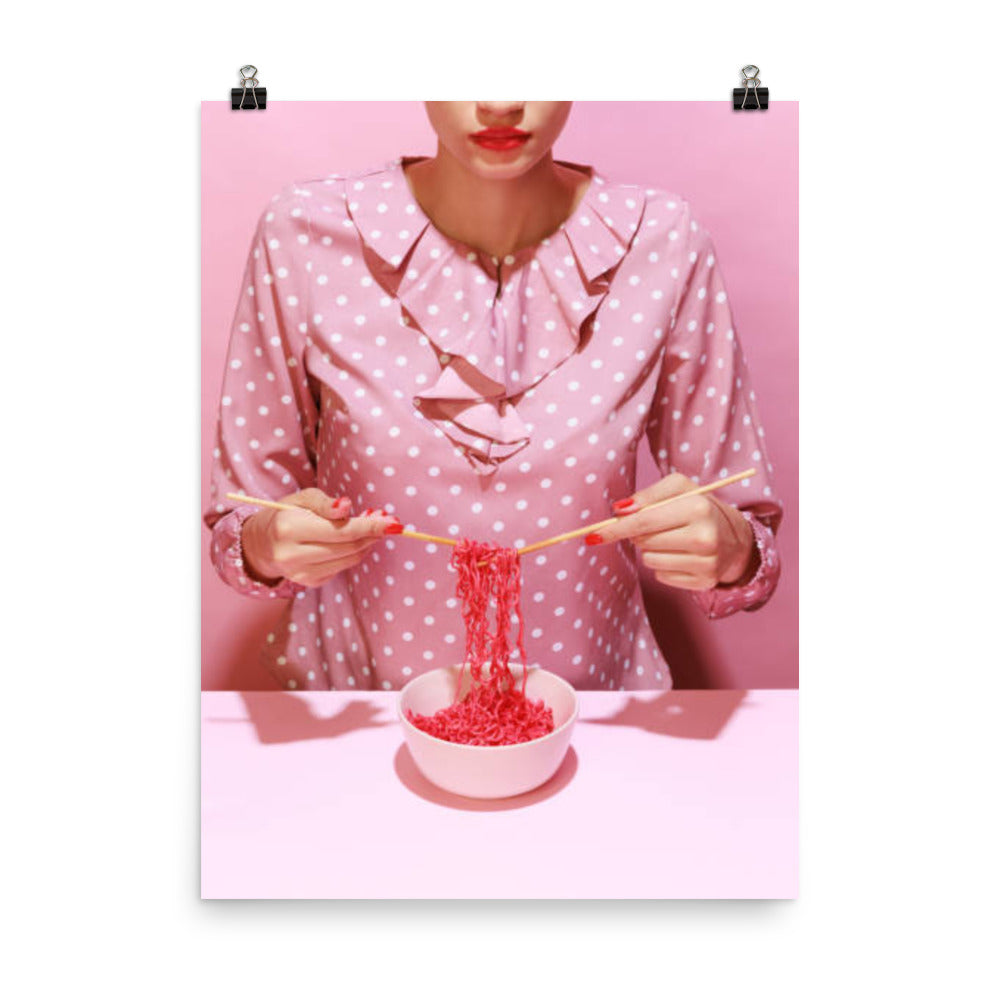 Pink Noodles Poster