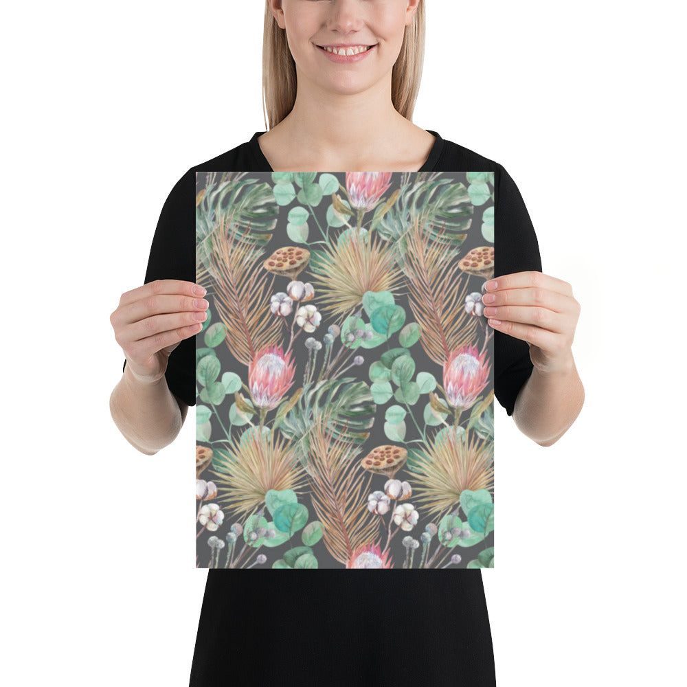 Tropical Dried Flowers Pattern